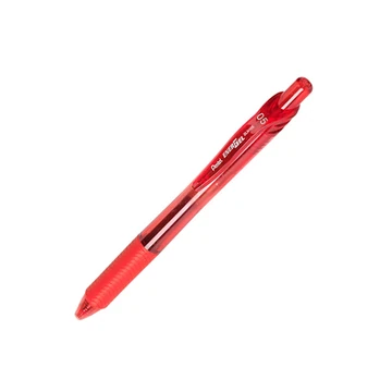 Rollertoll zselés 0,25mm, tűhegyű BLN105-BX, Pentel EnerGelX, írásszín piros