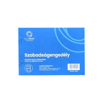 Szabadságengedély A6 50x2lapos B.18-49/V Bluering®