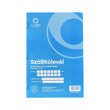 Szállítólevél A5, 25x4 lapos B.10-70/A/V Bluering®