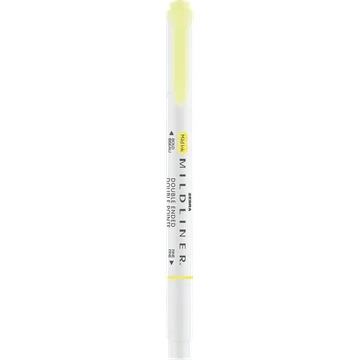 Szövegkiemelő 1,0/3,5 mm, kétvégű, Zebra Mildliner Fluorescent, sárga