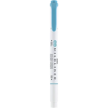 Szövegkiemelő 1,0/3,5 mm, kétvégű, Zebra Mildliner Warm, füstkék