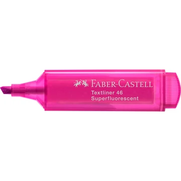 Szövegkiemelő 1-5mm vágott hegyű Faber-Castell 46 fluoreszkáló rózsaszín 