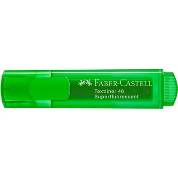 Szövegkiemelő 1-5mm vágott hegyű Faber-Castell 46 fluoreszkáló zöld 