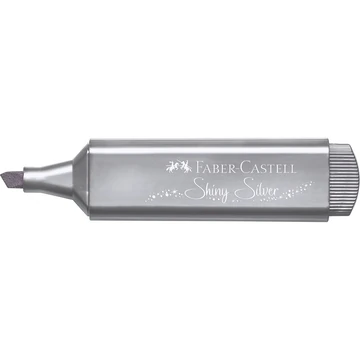 Szövegkiemelő 1-5mm vágott hegyű Faber-Castell 46 metál ezüst 