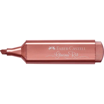 Szövegkiemelő 1-5mm vágott hegyű Faber-Castell 46 metál piros 