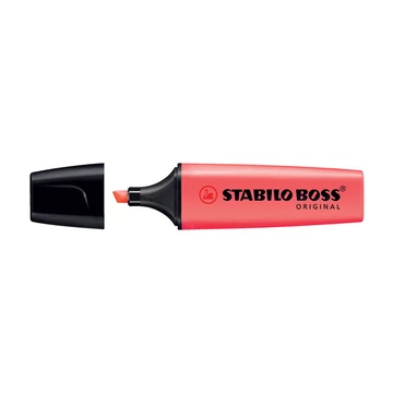 Szövegkiemelő 2-5mm, vágott hegyű, STABILO Boss original 70/40 piros