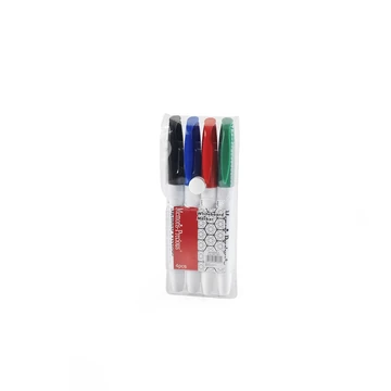 Táblamarker 3mm kerek 4-es klt fekete kék piros zöld színek Egyedi