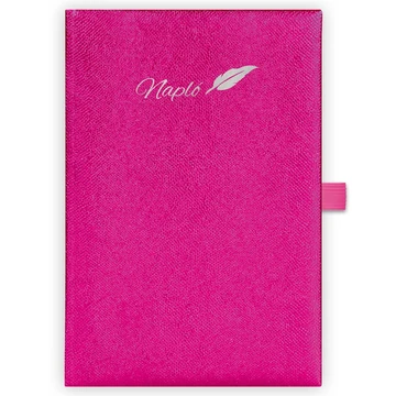 Tárgyalási napló Chameleon A5 napló, fehér lapokkal pink Dayliner 2027.