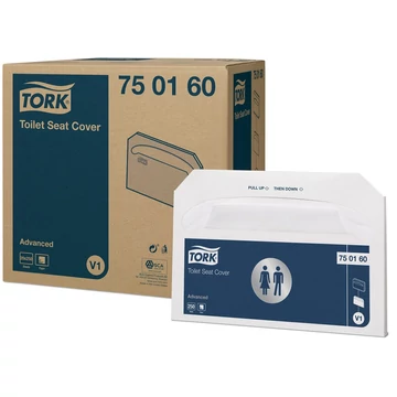 Toalettülőke takaró papír 250 lap/csomag  Advanced V1 Tork_750160 fehér
