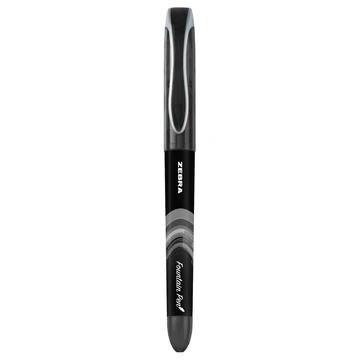 Töltőtoll 0,6 mm, Zebra Fountain pen, fekete