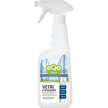 Üveg- és felülettisztítószer szórófejes 750 ml EcoVetri E Spolvero Verde