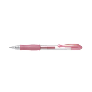 Zseléstoll 0,7mm, nyomógombos Pilot G-2, írásszín metál rózsaszín