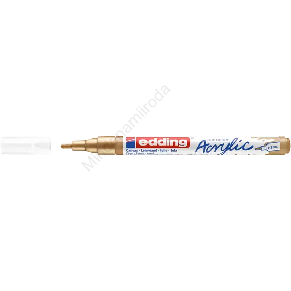 Akril marker 1-2mm, Edding 5300 arany 