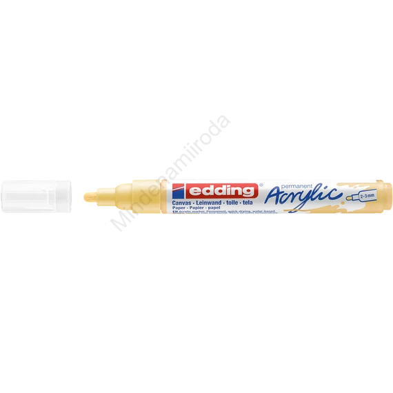 Akril marker 2-3mm, Edding 5100 pasztell sárga