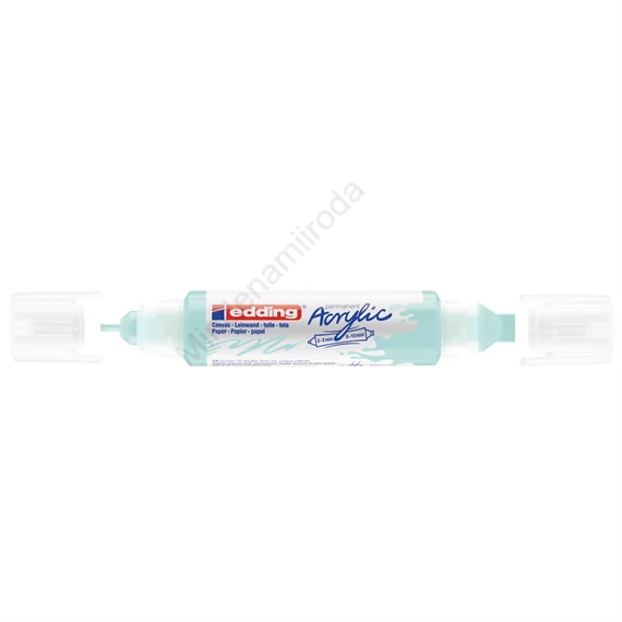 Akril marker 2-3mm, és 5-10mm, 3D kétvégű Edding 5400 pasztellkék