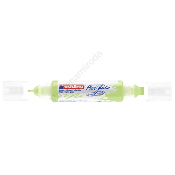 Akril marker 2-3mm, és 5-10mm, 3D kétvégű Edding 5400 pasztellzöld