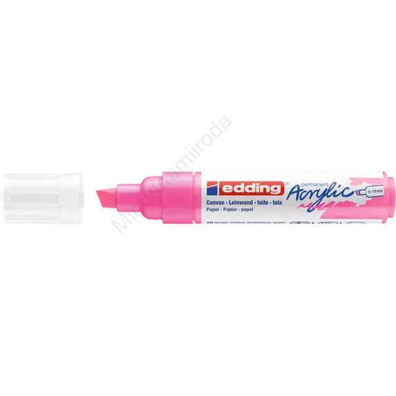 Akril marker 5-10mm, Edding 5000 neon rózsaszín 