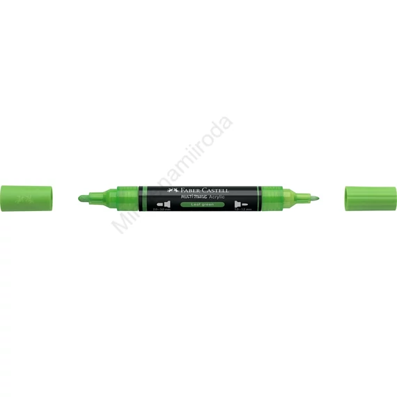 Akril marker kétvégű MULTIMARK 112 Faber-Castell levélzöld 