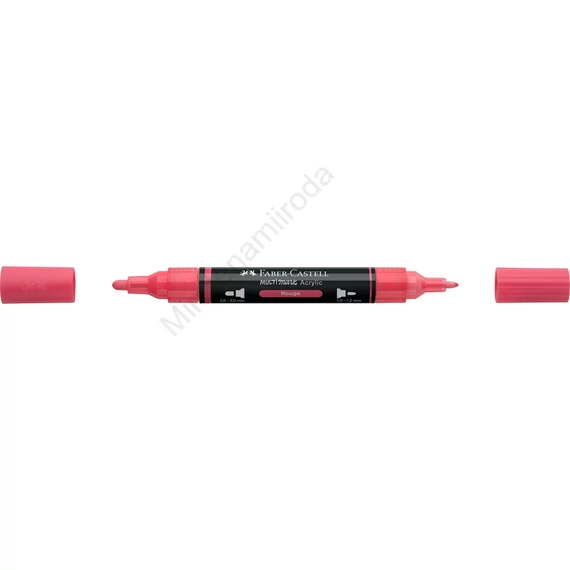 Akril marker kétvégű MULTIMARK 124 Faber-Castell vörös 