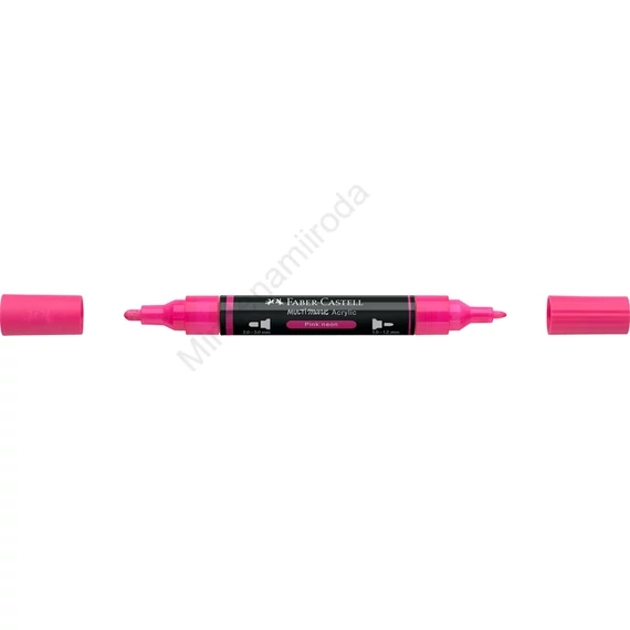 Akril marker kétvégű MULTIMARK 253 Faber-Castell neon rózsaszín