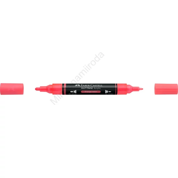 Akril marker kétvégű MULTIMARK 255 Faber-Castell neon narancs