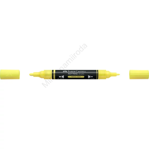 Akril marker kétvégű MULTIMARK 256 Faber-Castell neon sárga
