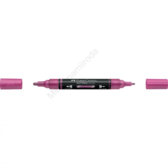 Akril marker kétvégű MULTIMARK 290 Faber-Castell metál rózsaszín