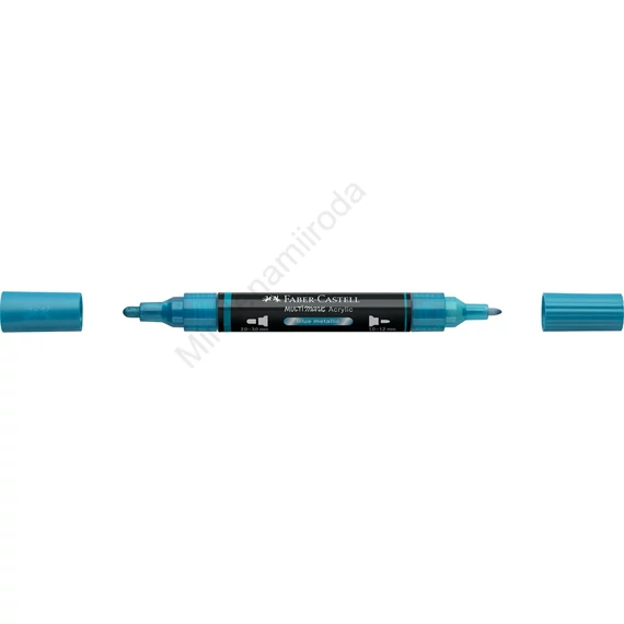 Akril marker kétvégű MULTIMARK 292 Faber-Castell metál kék