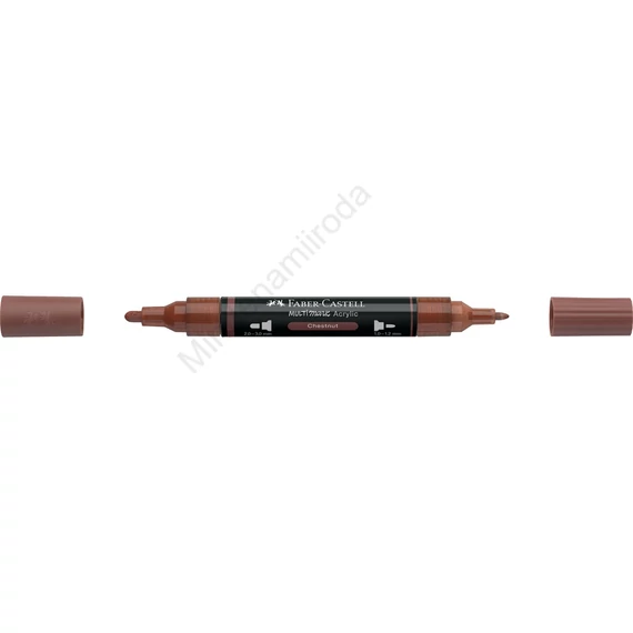 Akril marker kétvégű MULTIMARK 378 Faber-Castell gesztenyebarna 