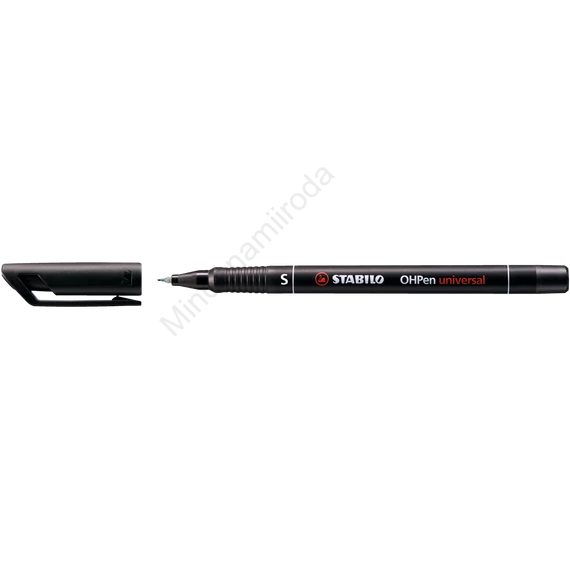 Alkoholos marker 0,4mm, STABILO OHPen S fekete