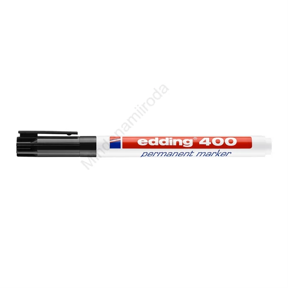 Alkoholos marker 1 mm, kerek hegyű, Edding 400 fekete