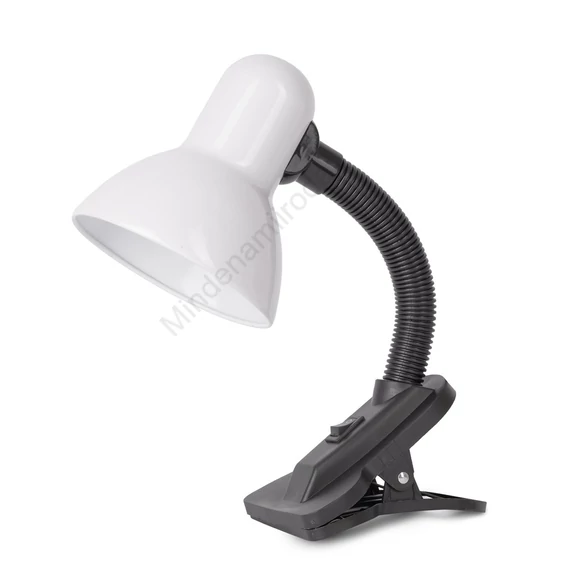 Asztali lámpa, Basic csiptethető, max. 60W, AVIDE, fehér