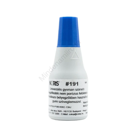 Bélyegzőfesték 25ml gyorsan száradó N191 Colop kék