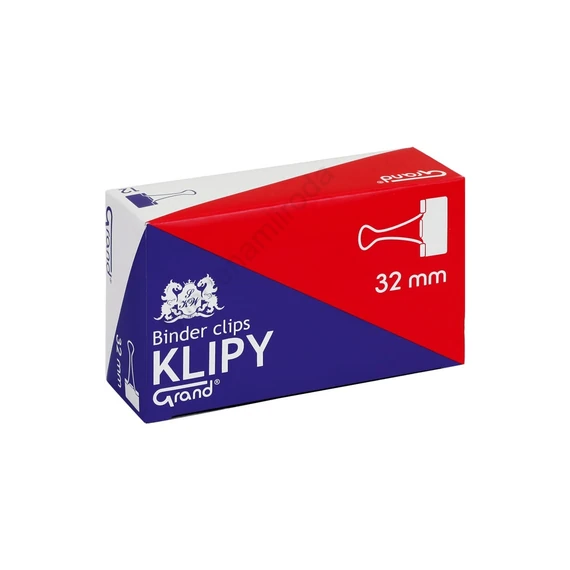 Binderkapocs 32mm, 12 db/doboz, Grand