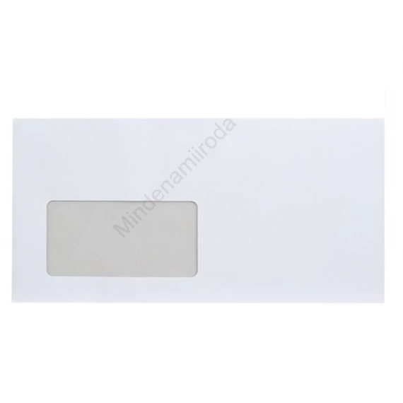 Boríték LA4 szilikonos bélésnyomott bal ablak 45x90mm 110×220mm B20A15 Bluering® fehér