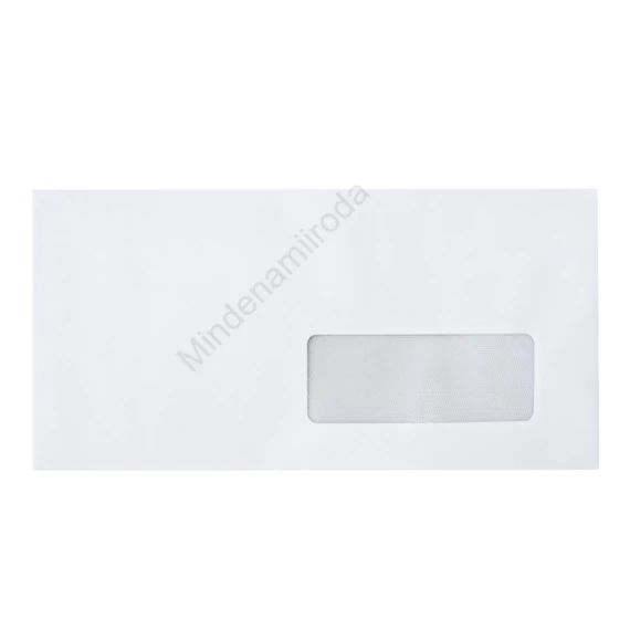 Boríték LC6/5 enyvezett bélésnyomott jobb ablakos 35x90mm 114x229mm J28A20 Bluering® fehér