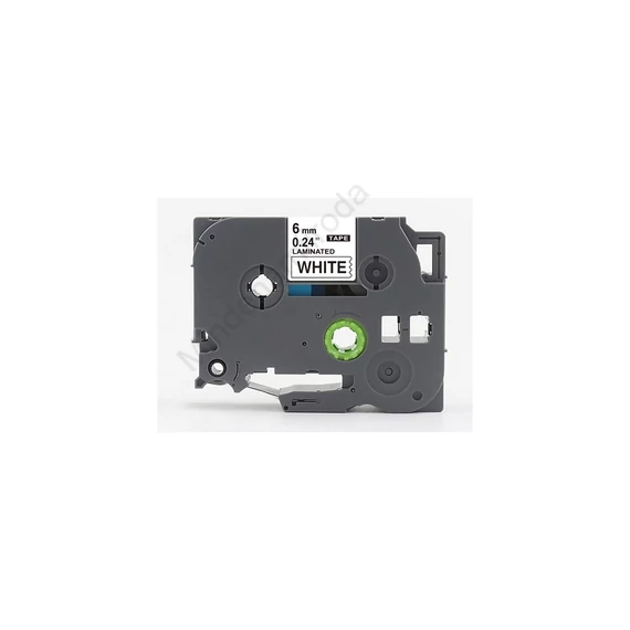 Feliratozógép szalag Brother TZE211 6mm ECO fekete/fehér