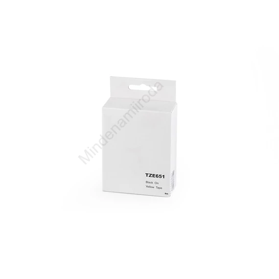 Feliratozógép szalag Brother TZE651 24mmx8m ECO fekete/sárga