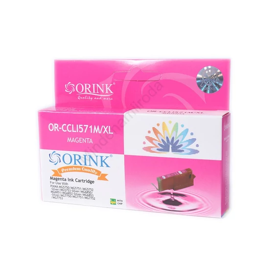 Canon CLI571XL tintapatron magenta ORINK