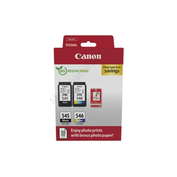 Canon PG545/CL546 tintapatron + fotópapír multipack ORIGINAL