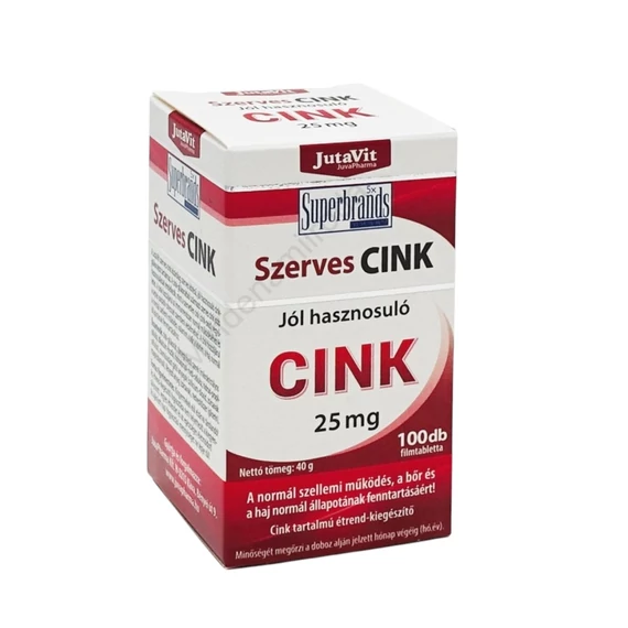 Cink szerves tabletta 100db JutaVit