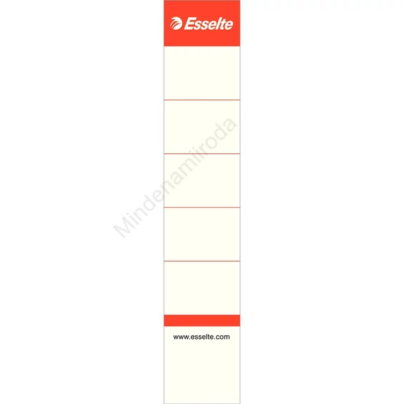 Cserecímke iratrendezőhöz, kétoldalas 30x158mm, Esselte fehér 10 db/csom