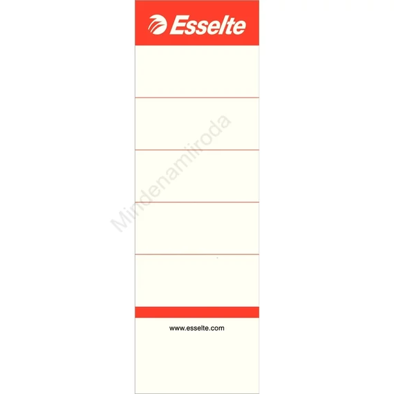 Cserecímke iratrendezőhöz, kétoldalas 50x158mm, Esselte fehér 10 db/csom