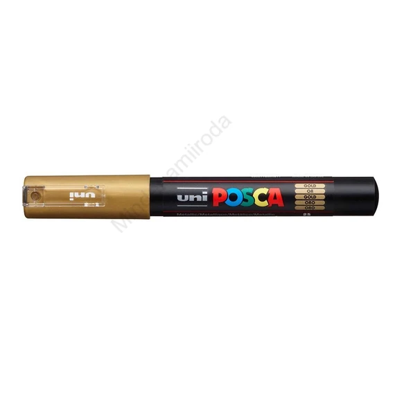 Dekormarker 0,7-1mm, Uni Posca PC-1M arany
