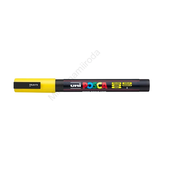 Dekormarker 0,9-1,3mm, Uni Posca PC-3M sárga