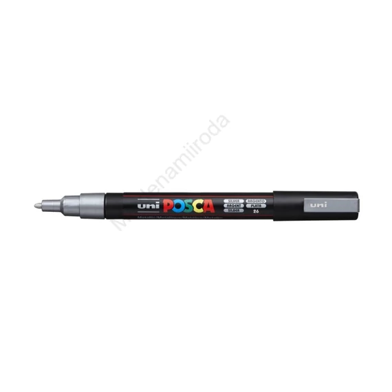 Dekormarker 0,9-1,3mm, PC-3M Uni Posca ezüst