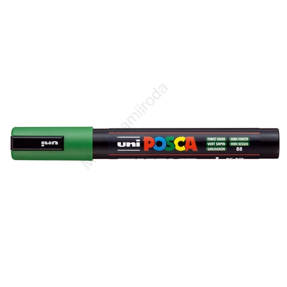 Dekormarker 1,8-2,5mm, Uni Posca PC-5M erdő zöld