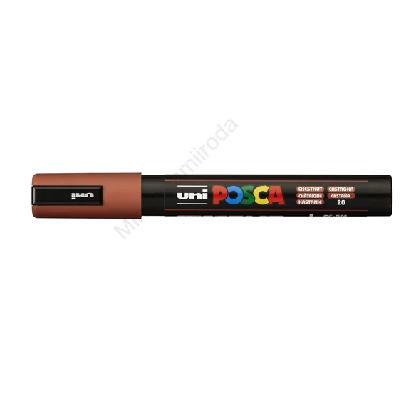 Dekormarker 1,8-2,5mm, Uni Posca PC-5M gesztenyebarna