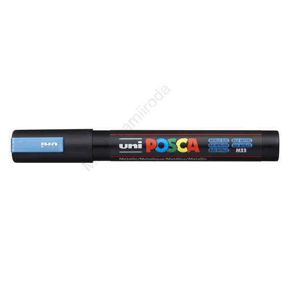 Dekormarker 1,8-2,5mm, Uni Posca PC-5M metál kék