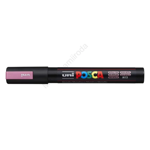 Dekormarker 1,8-2,5mm, Uni Posca PC-5M metál rózsaszín